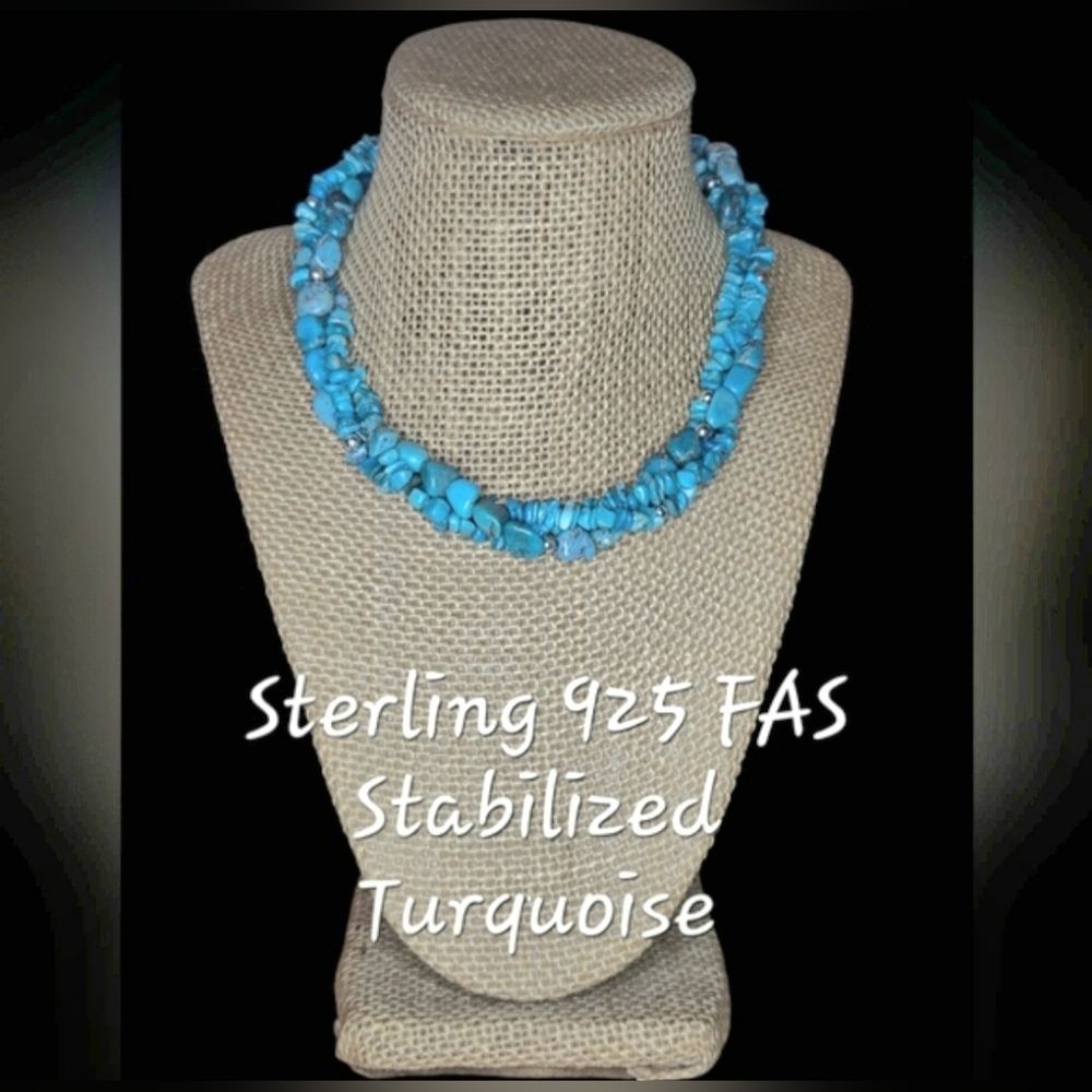 Sterling 925FAS Turquoise Necklace